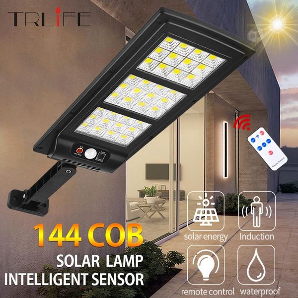 

solar lamps upgraded street lights outdoor wireless lamp with 3 modes motion sensor security lighting waterproof remote control