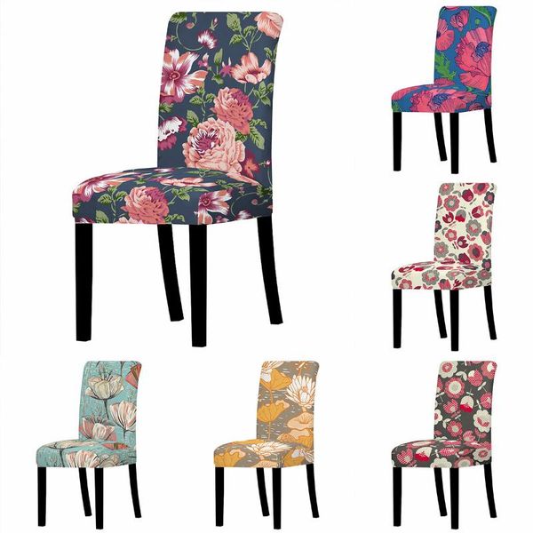 

chair covers flower removable cover stretch elastic slipcovers restaurant for weddings banquet folding el covering