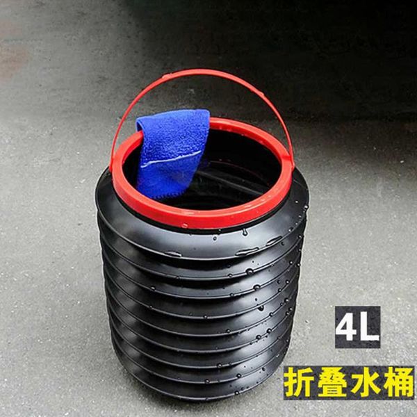 

storage bags 4l bucket for car trash can function folding portable sundries outdoor fishing