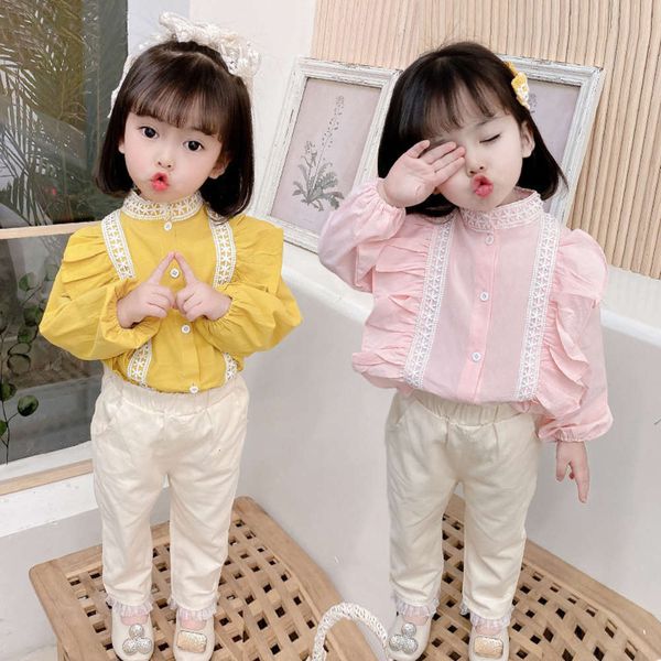 

girls' new 4-piece 2-piece children's spring suit 1-3-year-old baby's clothes western style cardigan princess, White