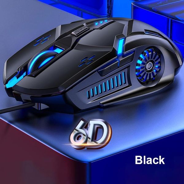 

mice g5 silent wired mouse six-button colorful luminous gaming mechanical 6d 4-speed dpi rgb for pubg computer laptop