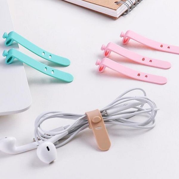 

silicone wirewrapped headset earphone clip storage soft with buckle adjustable cablewinder portable student cordclip compact 0 5ll f2