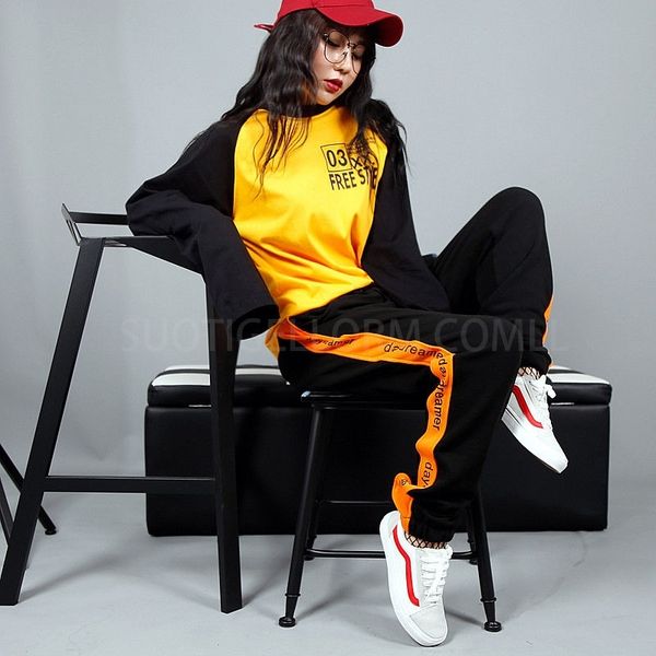 

women's jeans fleece track sweatpants female autumn winter panelled patchwork trousers straight harem pants jogers woman joggers c, Blue