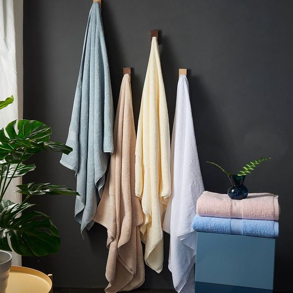 

towel solid color 100% cotton bath towels for adults soft large beach 90x180cm highly absorbent quick drying bathroom