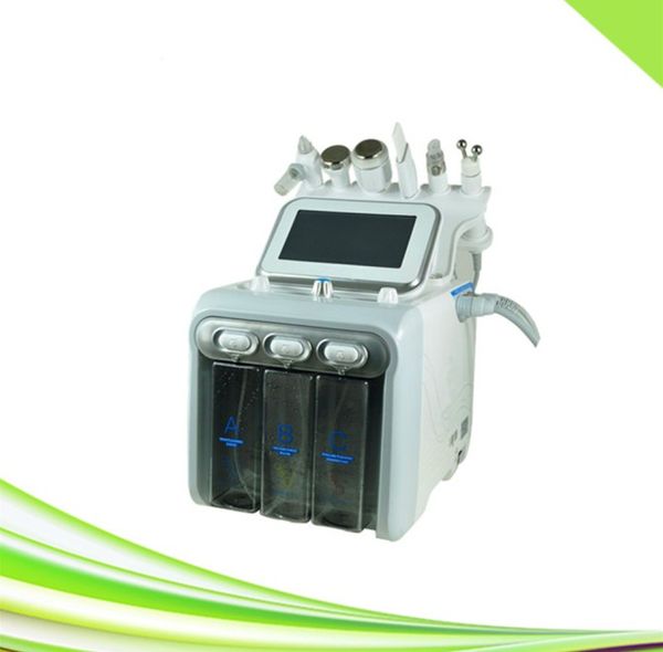 

6 in 1 salon spa new ultrasonic scrubber hydra dermabrasion vacuum blackhead remover hydra dermabrasion machine, Black;white