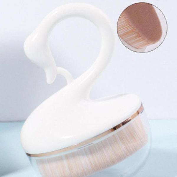 

makeup brushes plastic practical little swan brush large areas bristles foundation comfortable for girls