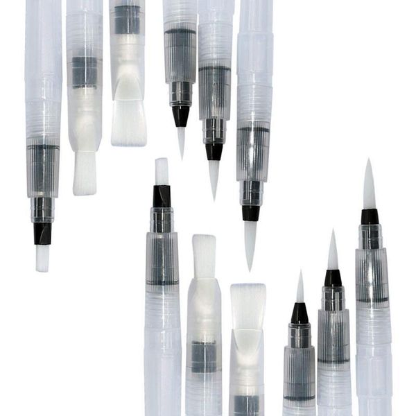 

refillable water brush ink pen for water color calligraphy drawing painting illustration pen small middle large differ qylxlv