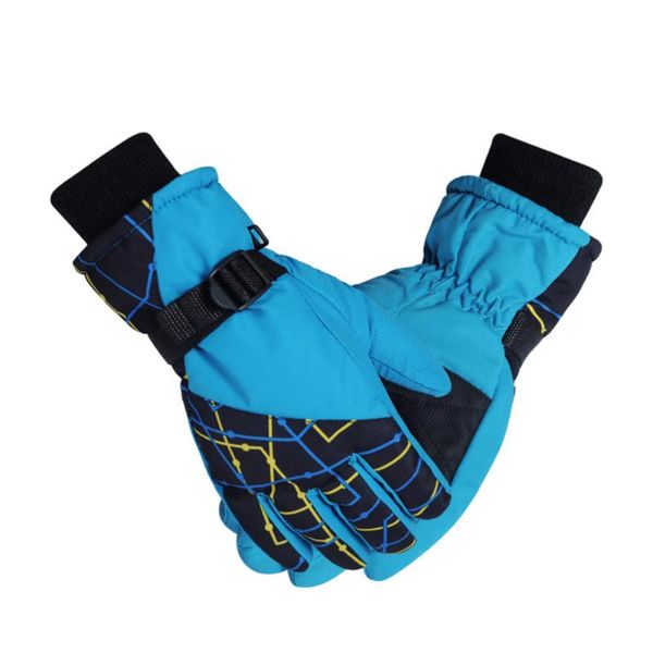 

ski gloves 1 pair children warm durable outdoor riding finger waterproof for climbing skiing