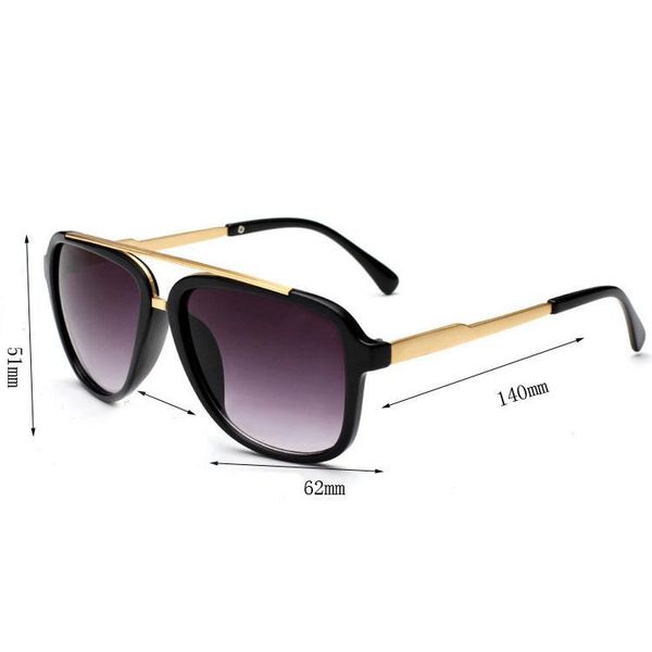 

womans sunglasses luxury mens sun glasses uv protection men designer eyeglass gradient metal hinge fashion women spectacles with original bo, White;black