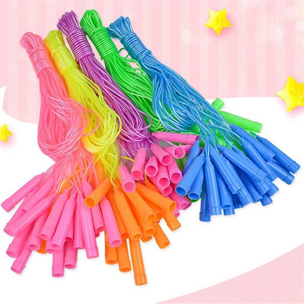 

jump ropes 30 pieces/lot 2.4m cross rope pvc adjustable kids students skipping exercise fitness speed sport