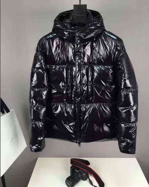 

men's digner et coat fashion down parkas with letters men&women clothing winter ets homme coats, Black