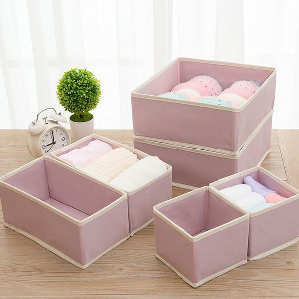 

storage drawers 6pcs underwear socks box fabric table bra drawer type finishing 40