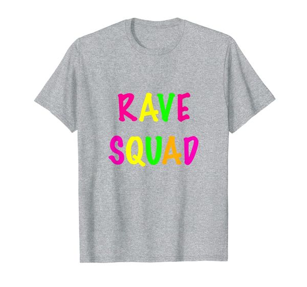 

funny edm rave music concert fest squad team friends gift t-shirt, White;black