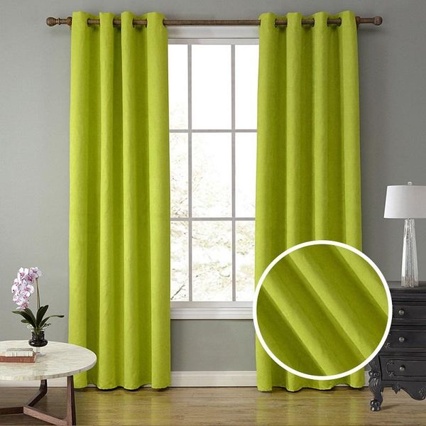 

curtain & drapes yingya blackout curtains for bedroom suede material grommet thermal insulated room darkening living