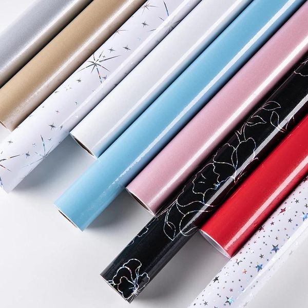 

wall stickers solid color laser diy decor film self adhesive paper furniture renovation sticker kitchen cabinet wallpaper