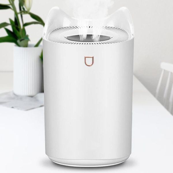 

humidifiers 3300ml ultrasonic air humidifier two port strong spray usb diffuser with changing led light fogger mist maker for office