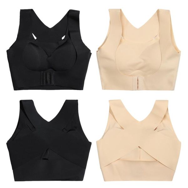 

yoga outfit seamless push up shockproof sports bra posture bras women girl corrector fitness underwear corset back vest