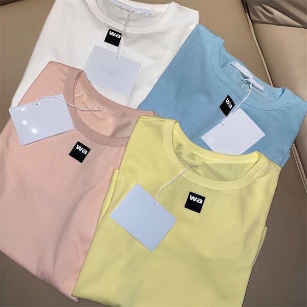 

2021 new trendy brand cotton t-shirt with the same style for men and women4073, White