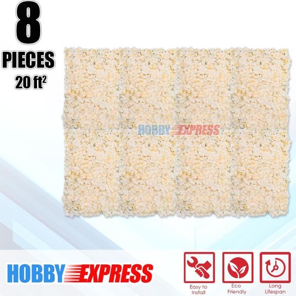 

decorative flowers & wreaths arrowzoom silk hydrangea flower wall backdrop decoration panels kk1190