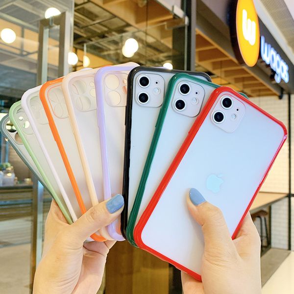 

matte transparent phone case for iphone 12 mini 11 pro max xs x xr 7 8 plus se 2020 6 6s silicone clear hard back cover