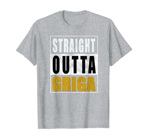 

straight outta griga belizean garifuna distressed t-shirt, White;black