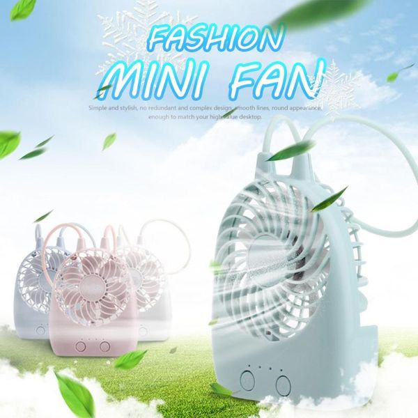 

electric fans mini handheld fan for summer portable usb double adjustable ultra quiet deskcooler rechargeable#g30
