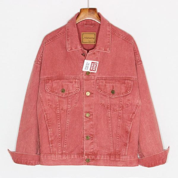 

women's jackets autumn fashion candy color denim jacket women outerwear loose long sleeve short jeans female casual basic coat streetwe, Black;brown