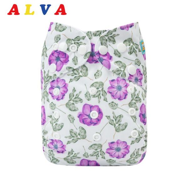 

alvababy reusable pocket reusable diaper modern cloth nappy with 1pc cloth diaper insert