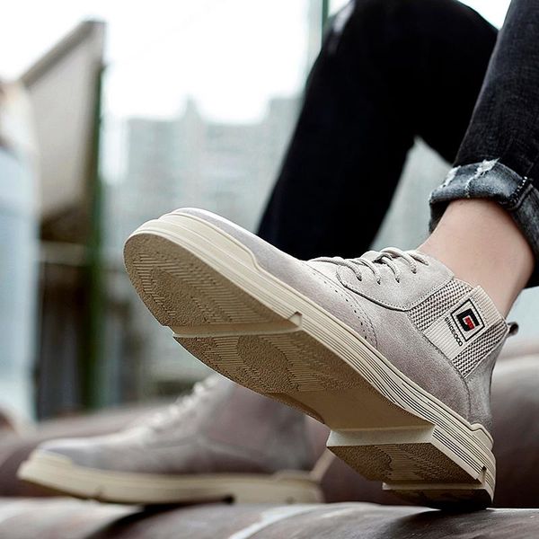 

boots mens breathable informales shoes cuero zapatos para masculino casuales sapato 2021 shoe casual sapatos sneakers de, Black