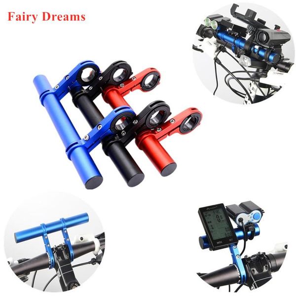 

car & truck racks bicycle extension bar single/double rod aluminum alloy satch headlight frame cycling riding accessories