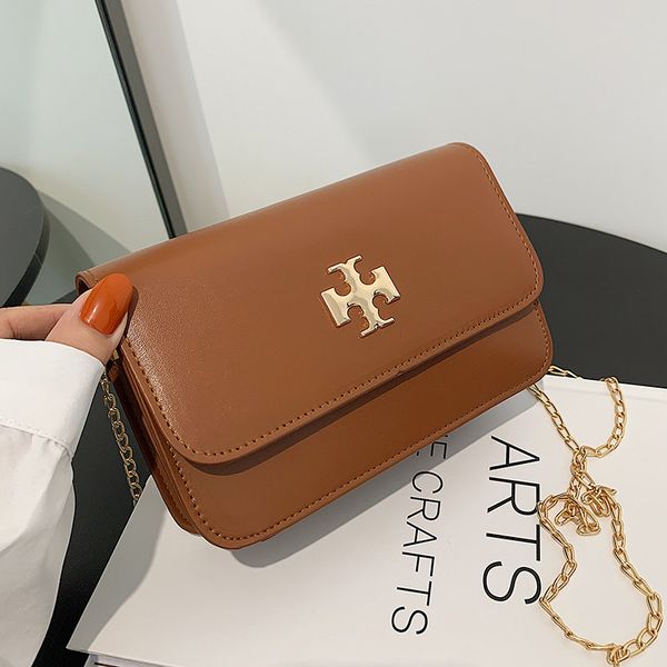 

luxury handbags urban simple women's 2021 new fashion chain cover type single shoulder messenger small square bag hfch