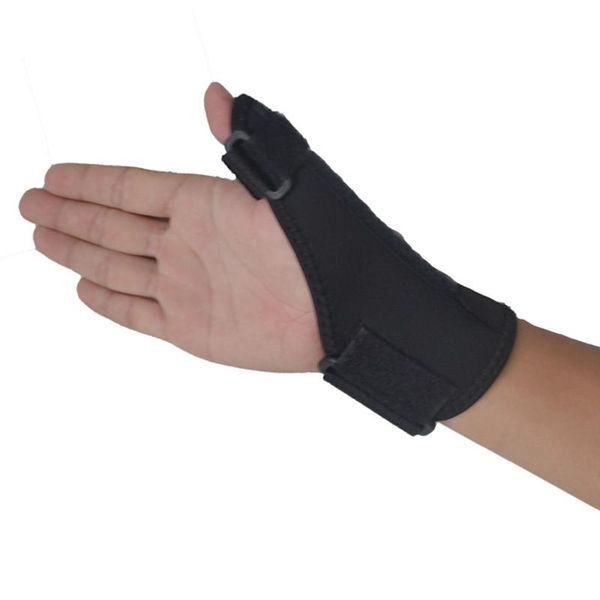 

1pc breathable thumb hands spica splint support brace stabilizer arthritis wrist pain relief sports, Black;red