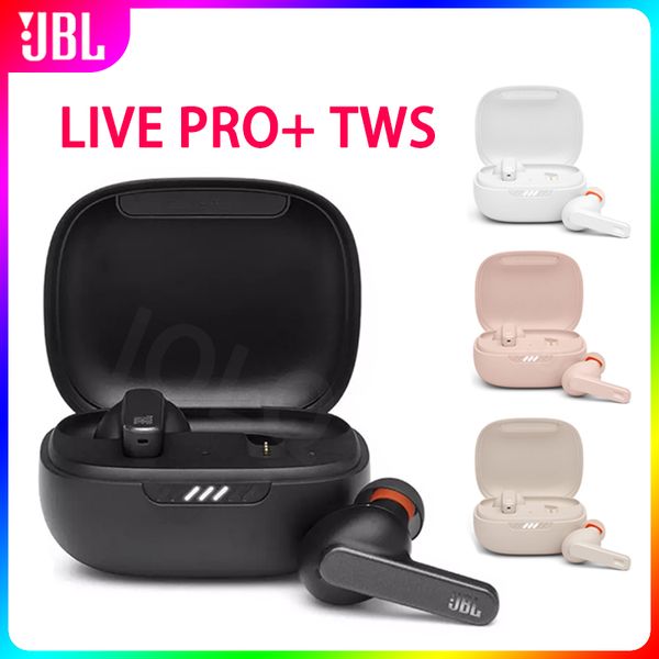 

jbl live pro+ tws bluetooth wireless earphone sports earbuds deep bass headphones waterproof headset with charging case