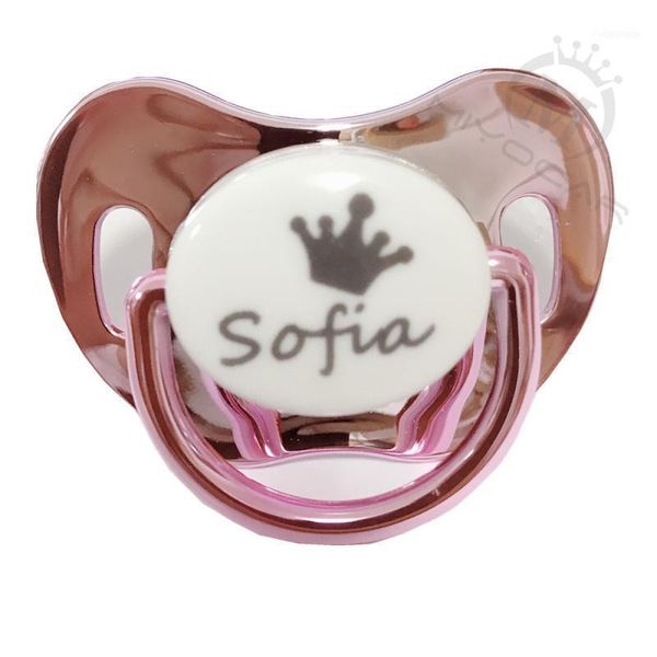 

custom any name can make gold pinkn bling pacifier sgs pass safe for baby bpa dummy shower gift pp-111