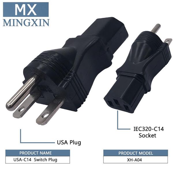 

smart power plugs american standard male to iec 320 c13 female adapter, nema 6-15 p socket, industrial plug.