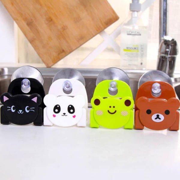 

hooks & rails sucking disc sponge rag storage rack bathroom supplies sundries racks kitchen accessories sink holders wall-mounted
