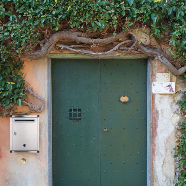 

1pc metal mailbox practical mailbox rust-proof for outdoors