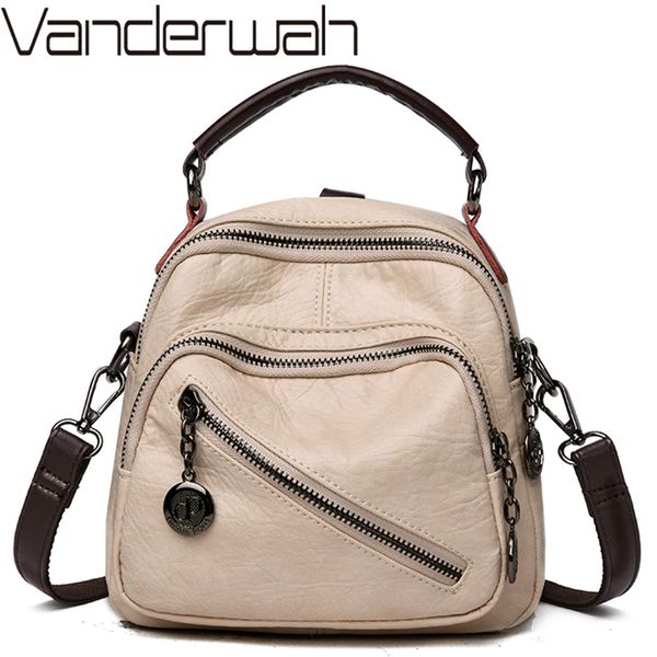 

women mini vintage leather designer bagpack small travel handbags