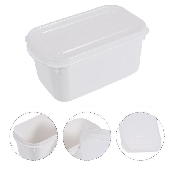 

4pcs storage box sealed refrigerator box home fresh portable
