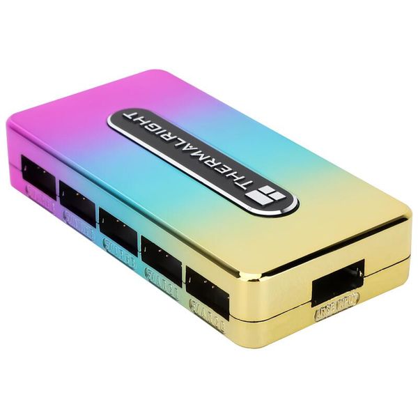 

fans & coolings fan-rgb hub controller, argb/rgb re v.a 5v argb lighting axis control device, 10-port fan 1to10