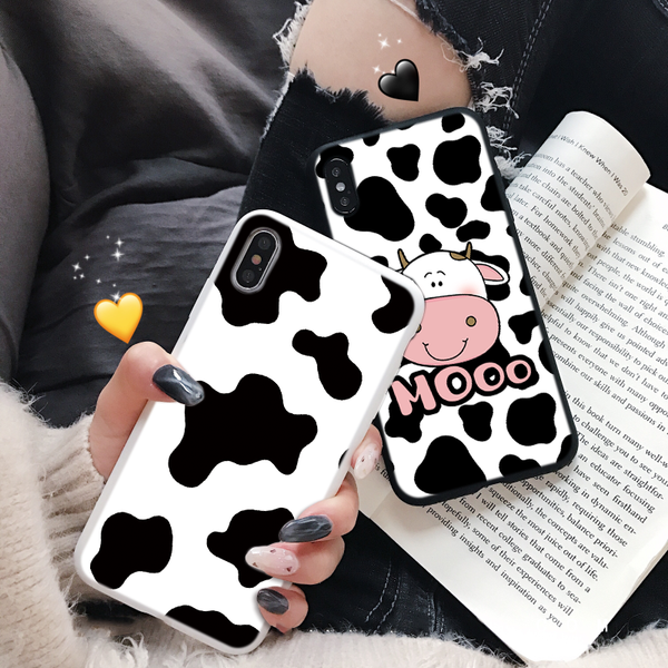 

white black cow case for samsung galaxy a11 a30 a20s a21s a31 a41 a50 a51 a70 a71 m31 m01 note20 s20 ultra s10