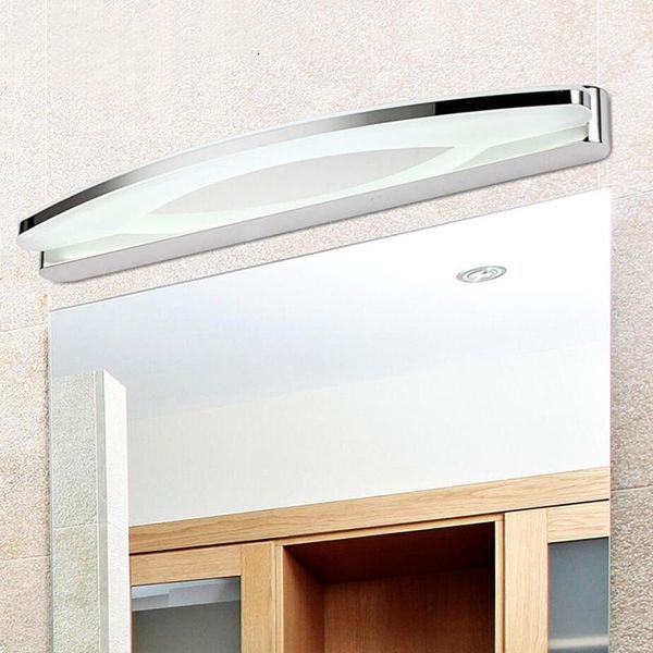 

acrylic led mirror light modern minimalist waterproof and anti-fog bathroom stainless steel mirror light