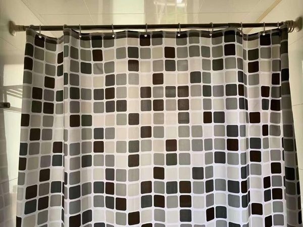

shower curtains mosaic curtain waterproof bathroom home plaid