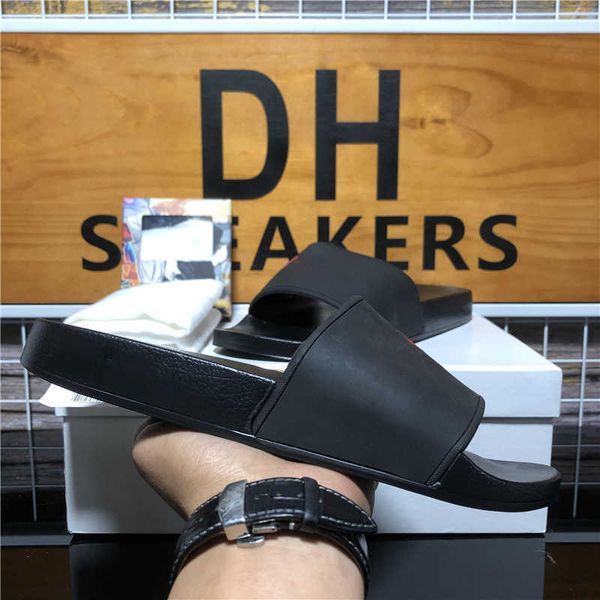 

pairs fashion rubber designer slide slipper gear bottoms mens striped sandal causal non-slip summer huaraches platform flip, Black