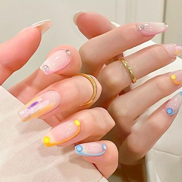 

nail art decorations candy colors mixed size mermaid round glass crystal beads rhinestones, Silver;gold