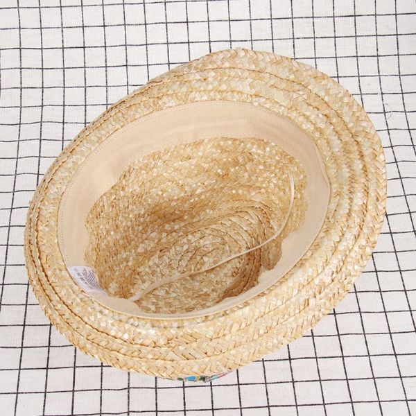 

outdoor hats straw hat mexican hawaii color strip for adult, Black;white