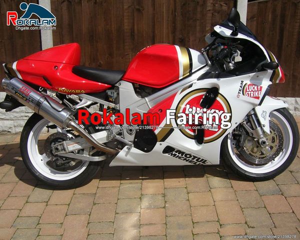 Aftermarket Feeding for Suzuki TL1000R TL 1000 98 99 00 01 02 03 Feedings TL-1000R 1998-2003 conjuntos de corpo branco vermelho (moldagem por injeção)