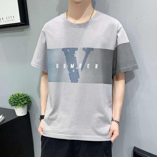 

short sleeve t-shirt men's fashion brand ins half sleeve 2021 new men's cotton t-shirt korean trend loose student base shirt, White;black