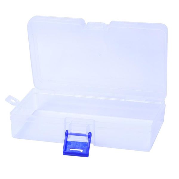 

sewing tools accessory clear plastic components box nail art tips storage grid box case cosmetics craft organizer container case, Black