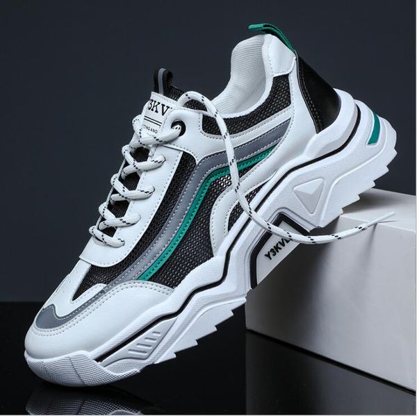 

men's casual shoes single network hollow mesh breathable sneakers for men platform fashion jogging walking size us7-9.5 good quality, Black